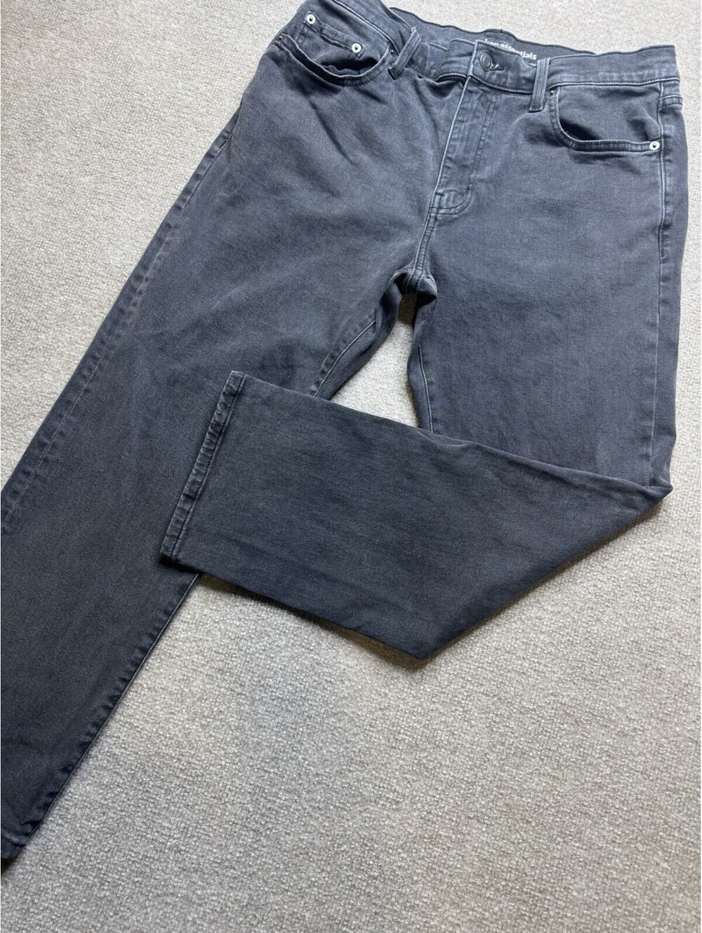 Amazon Essentials Men's 36W x 28L Straight Jeans Blk (1055)